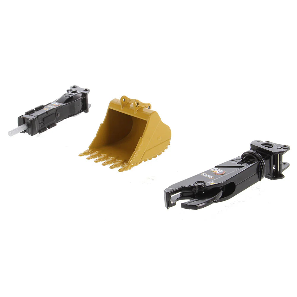 Escavadeira Hidráulica Grande Cat® 395, (versão GP), com 2 ferramentas de trabalho adicionais: Martelo e Tesoura, em escala 1:50